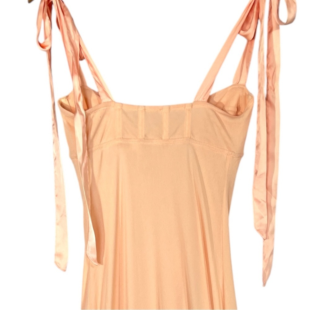 NWT Free People Intimately Got Glam Mesh Slip Dress size Small in Pale Peach - Picture 9 of 10